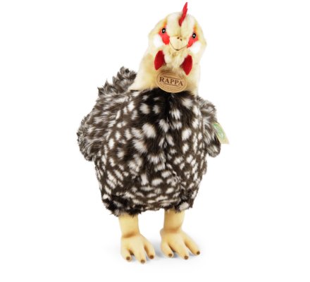 Peluche enfant poule marron avec œuf 33 cm Eco-friendly - 20918