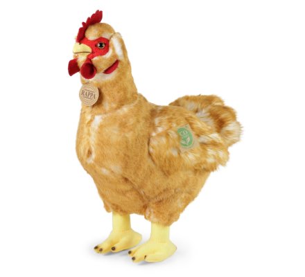 Peluche poule marron 33 cm Eco-friendly