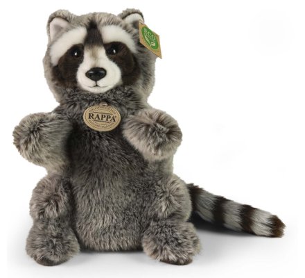 Peluche marionnette Raton Laveur 28cm Eco-friendly