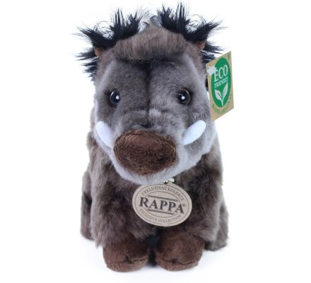 Peluche sanglier assis 18 cm Eco-friendly