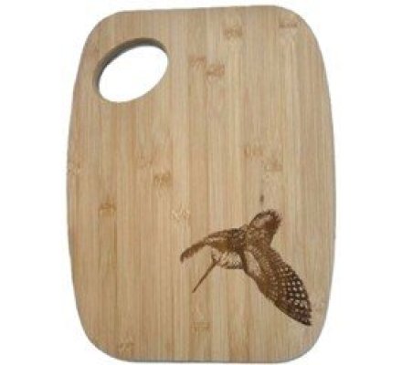 Set de 2 Planches à découper en bois motif Bécasse LOVERGREEN
