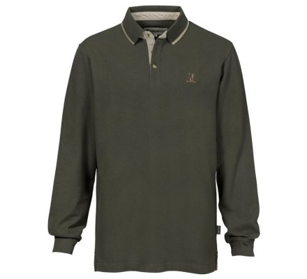 Polo manches longues kaki PERCUSSION