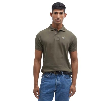 Polo homme vert olive BARBOUR