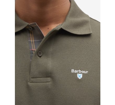 Polo homme vert olive BARBOUR