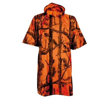 Poncho camouflage orange fluo Ghostcamo