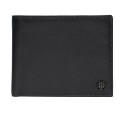 Portefeuille bifold zippé classique noir BERETTA