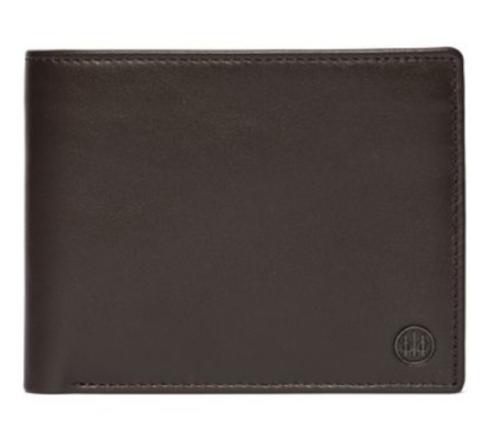 Portefeuille bifold zippé classique marron BERETTA
