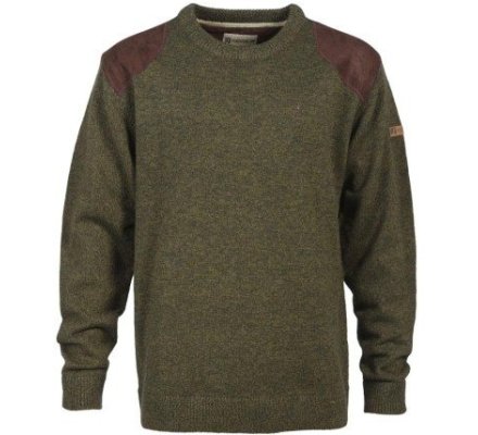 Pull de chasse col rond brodé Percussion