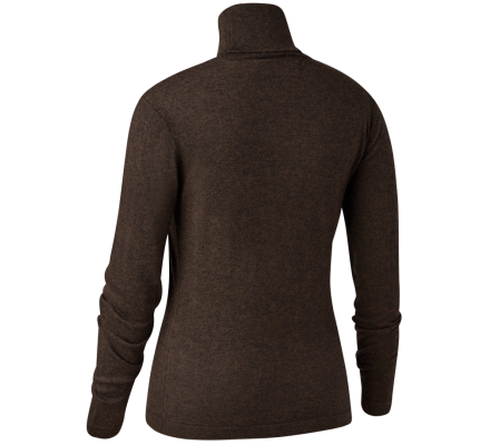 Pull en tricot col roulé Darlington femme marron DEERHUNTER