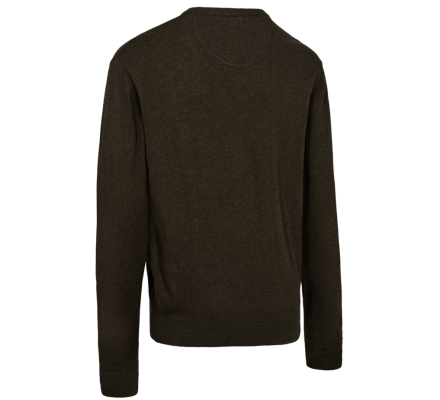 Pull col V Harrington marron DEERHUNTER