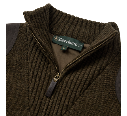 Pull demi-zip Finley kaki DEERHUNTER