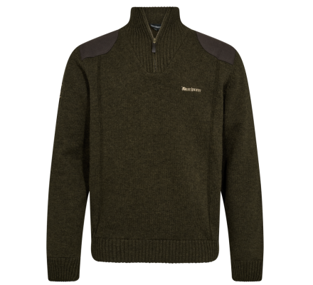 Pull demi-zip Finley kaki DEERHUNTER