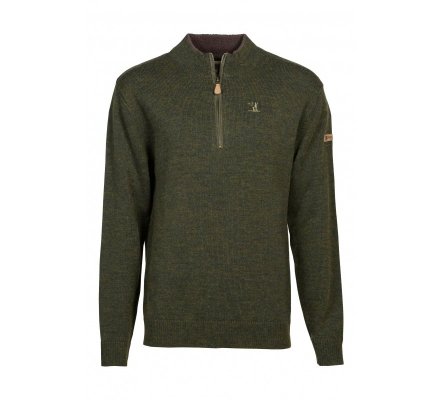Pull Chasse Femme col cheminée brodé PERCUSSION