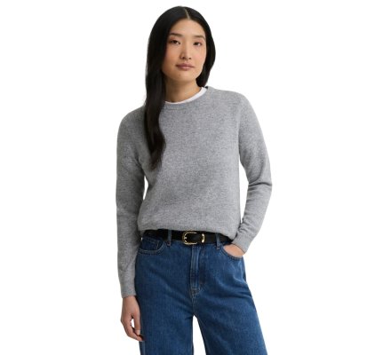 Pull femme Pendle Crew col rond gris BARBOUR