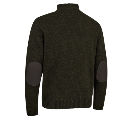 Pull demi-zip Finley marron DEERHUNTER