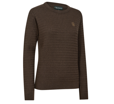 Pull femme Harrington marron DEERHUNTER