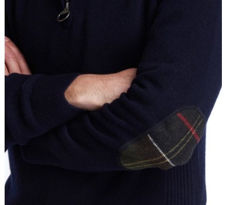 Pull col montant Holden bleu BARBOUR