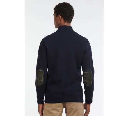 Pull col montant Holden bleu BARBOUR