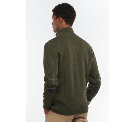 Pull col montant Holden vert BARBOUR