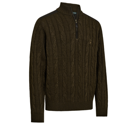 Pull demi-zip Randall kaki DEERHUNTER