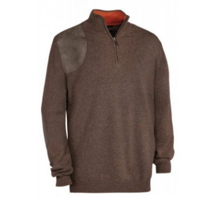 Pull de chasse Wilfried marron Club Interchasse