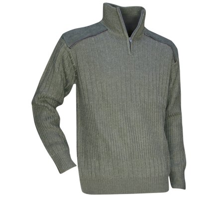 Pull chasse col montant zippé