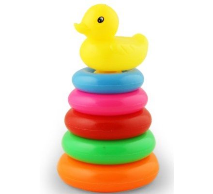 Pyramide d'anneaux à empiler Canard Rappa