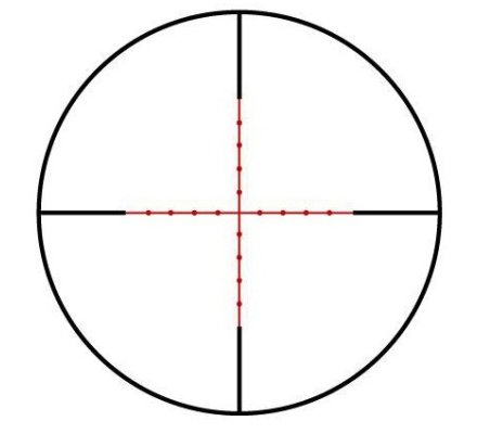 Lunette de tir Tasco Target 2,5-10X42 - Réticule Mil Dot Lumineux
