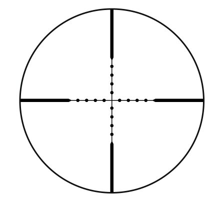 Lunette de tir Tasco Varmint 2,5-10x42mm - Réticule Mil Dot 