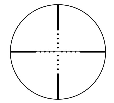 Lunette de tir Tasco Varmint 2,5-10x42mm - Réticule Mil Dot 