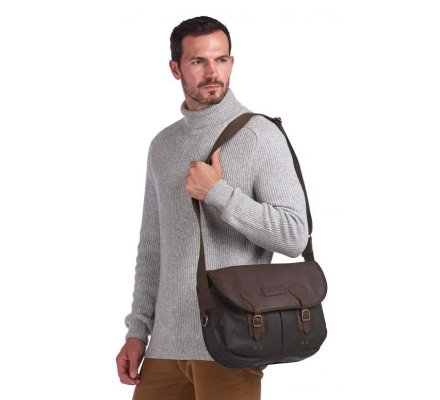 Sac bandoulière Tarras en cuir ciré BARBOUR