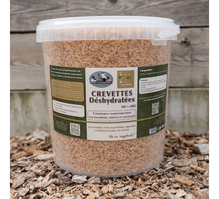 Crevettes déshydratées pour canards et oies 12 litres PPP