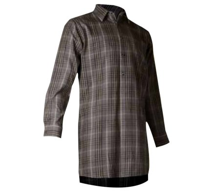 Chemise chasse à carreaux LUEUR marron 