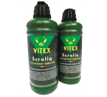 Lot 6 attractants goudron pour sangliers Scroliq VITEX