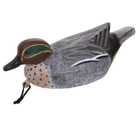 Sculpture bois Sarcelle d'hiver mâle BELMAS