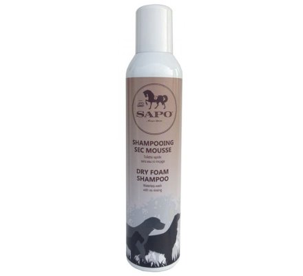 Shampooing sec mousse pour chien SAPO