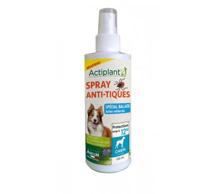 Spray anti-tiques pour chien 200ml ACTIPLANT