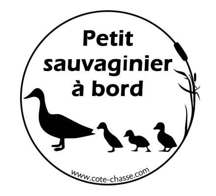 Autocollant petit sauvaginier à bord XTREM MIGRATEURS