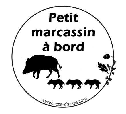 Autocollant petit marcassin à bord XTREM WIDBOAR