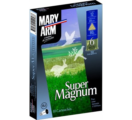 Cartouche SUPER MAGNUM 60 cal 12 Mary Arm