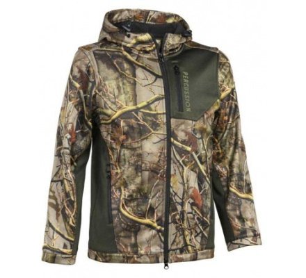 Sweat à capuche zippé enfant GhostCamo forêt PERCUSSION