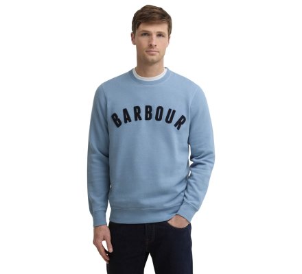 Sweat PREP Logo Crew Neck bleu BARBOUR