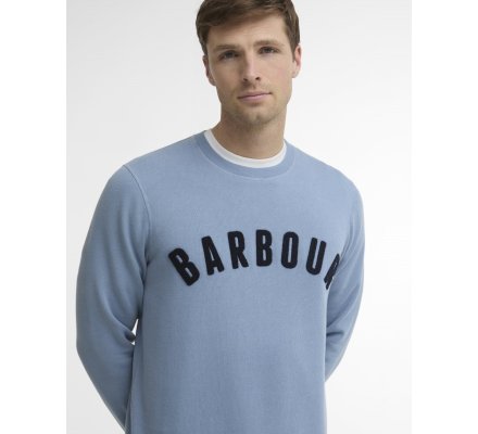 Sweat PREP Logo Crew Neck bleu BARBOUR