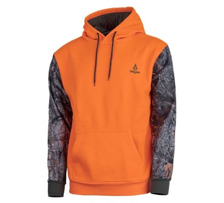 Sweat enfant polaire à capuche orange TREELAND