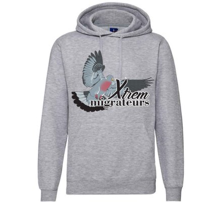 Sweat pigeon ramier gris chiné XTREM MIGRATEURS