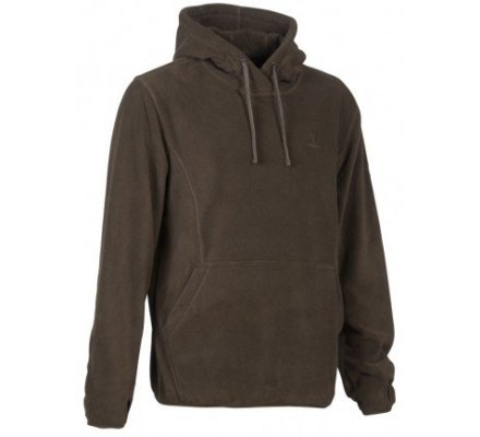 Sweat à capuche polaire marron PERCUSSION