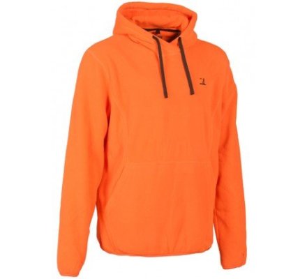Sweat à capuche polaire orange PERCUSSION