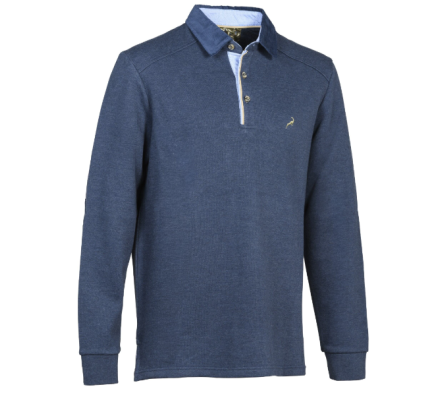 Sweat polo Labrador bleu PRO HUNT