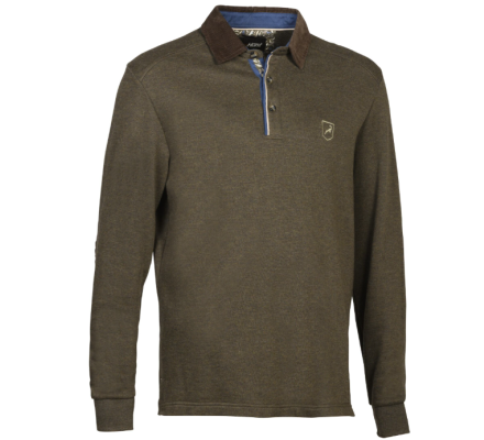 Sweat polo Labrador kaki PRO HUNT
