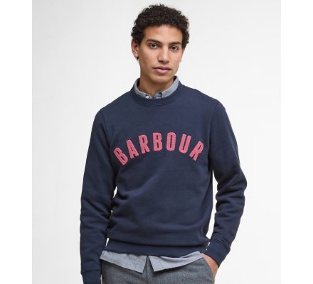 Sweat PREP Logo Crew Neck navy rose BARBOUR